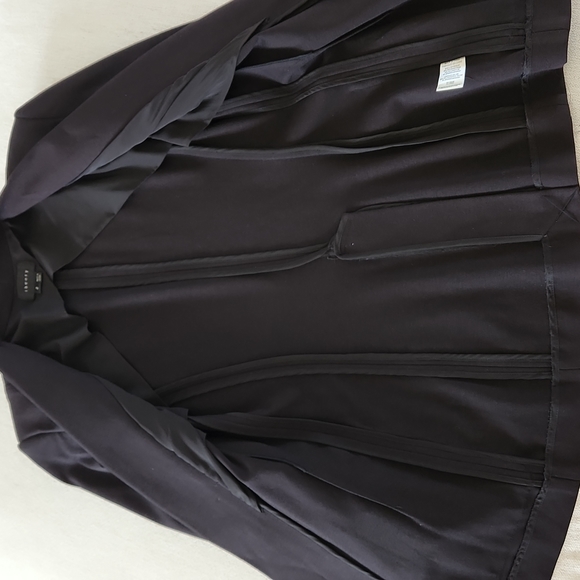 NWOT Theory Stretch Collarless Jacket Blazer Size 2 - Picture 5 of 8